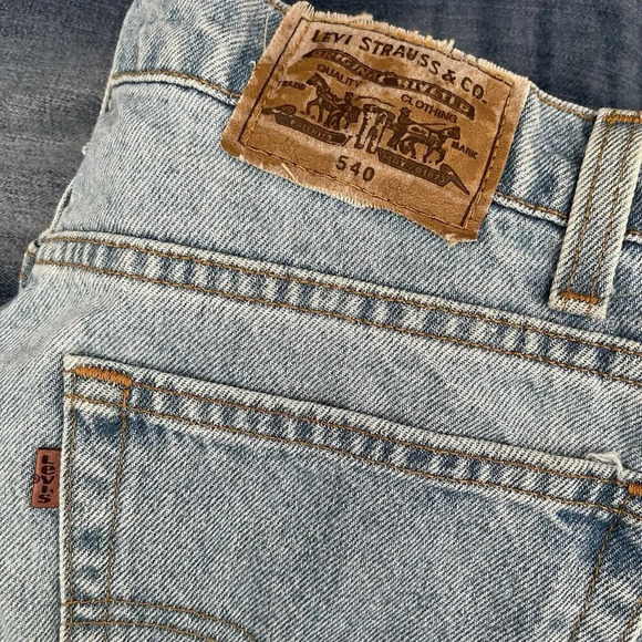 Vintage 90s Levis Relaxed Fit Jeans Orange Tab 38x36 Waist 37 Blue USA - Picture 6 of 9